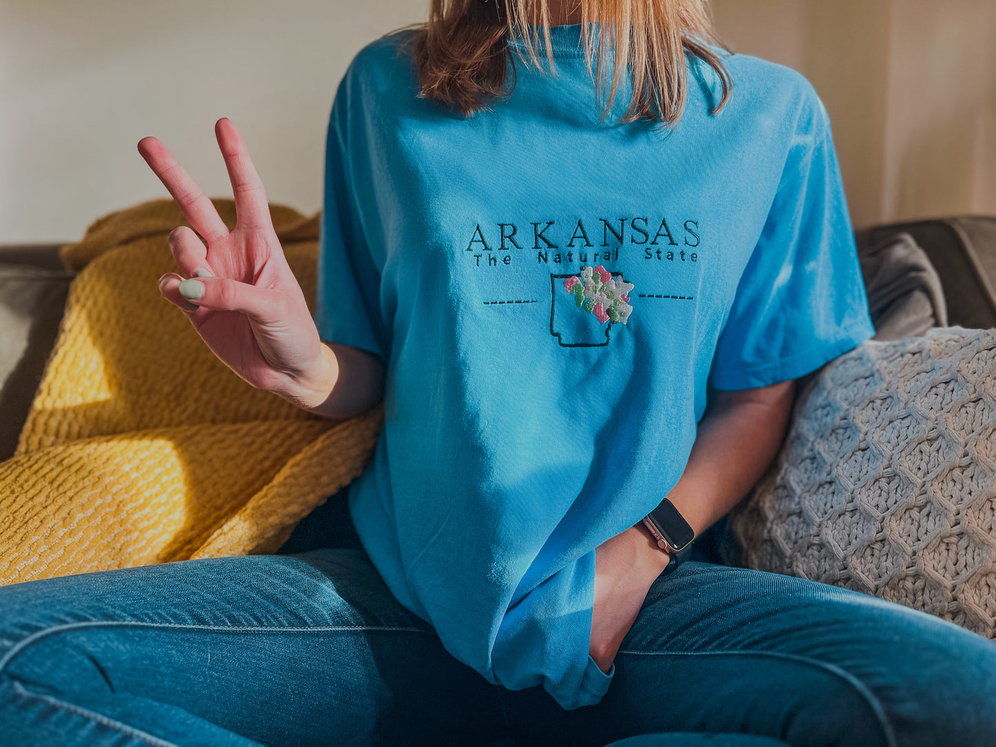 Arkansas Embroidered T-Shirt